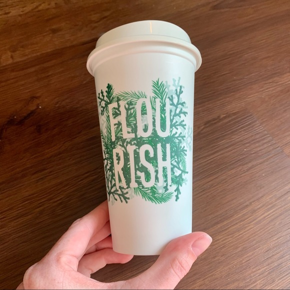 Starbucks ToGo Travel Mug Cold FLOURISH Winter Cup